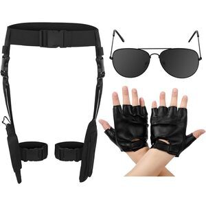 5159 3 Pcs Halloween Thigh Holsters Costume For Cosplay